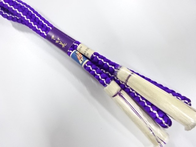 JAPANESE KIMONO / UNUSED HAND-TIED OBIJIME
